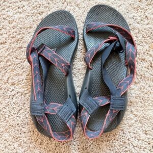 Chaco Black and Red Women's Sandals